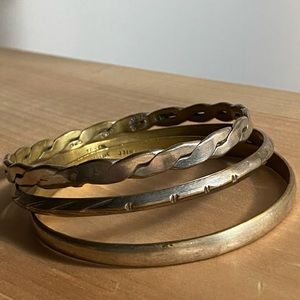 VTG *Set of 3* Taxco | Mexico Handcrafted Sterling Silver 925 Bangles/Bracelets